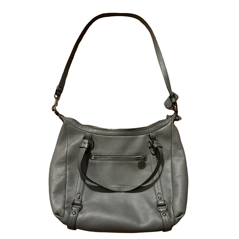 Rare Coach Light Blue Leather Shoulder Bag